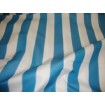 Aqua white Striped Waterproof Outdoor Canvas fabric 60" 600 Denier wide per yard