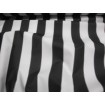 Black White Striped Waterproof Outdoor Canvas fabric 60" 600 Denier wide per yard