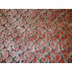 Coral leopard Spots Embossed Raised Velvet upholstery Drapery Fabric per yard 55" wide