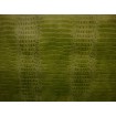 Leather Crocodile Nile Lime embossed Faux vinyl fake upholstery fabric sold per yard 55" Wide