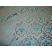 Peacock Damask Embossed Raised Velvet upholstery Drapery Fabric per yard