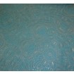 Peacock Sphere Embossed faux leather Vinyl upholstery fabric by the yard 55" Wide